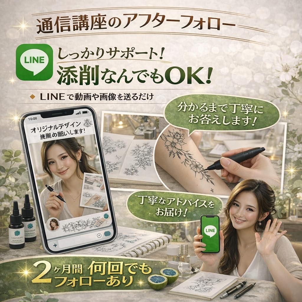 Amazon | ジャグアタトゥー通信講座（認定証付属）【2週間で消える